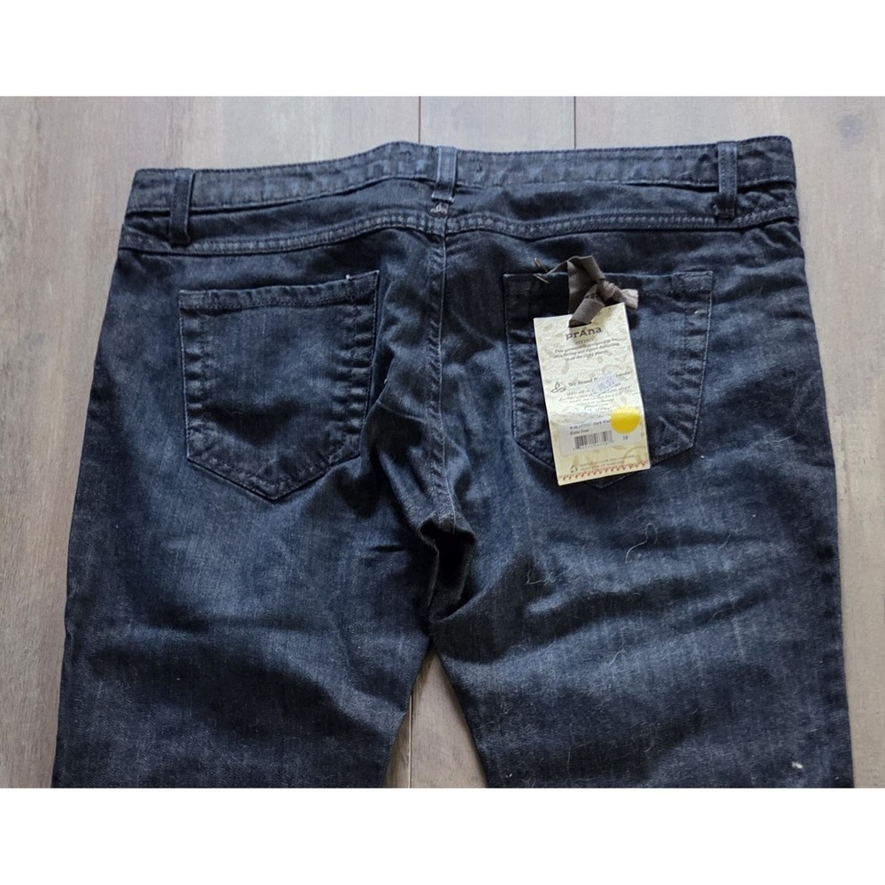 Prana Fitted Dark Wash Denim Blue Katia Jeans Women 10 (34" Inseam) NWT - Picture 4 of 8